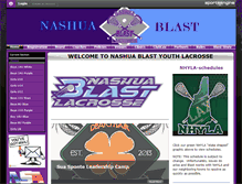 Tablet Screenshot of nashualacrosse.com